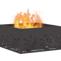 Eldstad Svart 60 x 60 x 30 cm Stål