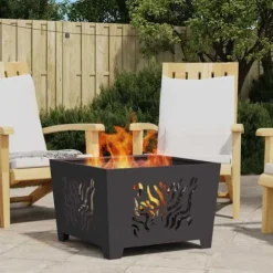 Eldstad Svart 60 x 60 x 40 cm Stål