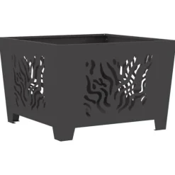 Eldstad Svart 60 x 60 x 40 cm Stål