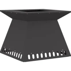 Eldstad Svart 60 x 60 x 50 cm Stål