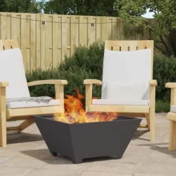 Eldstad Svart 60 x 60 x 30 cm Stål