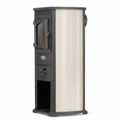 Elegant 8,5 kW Allt-i-ett vedspis - Effektiv uppvärmning för upp till 85 m²