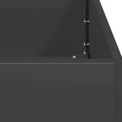 Elegant planteringskärl i kallvalsat stål | 120x80x80 cm | Färg: Svart