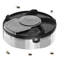 Elektrisk automatisk roterande flugfälla Uppladdningsbar Kraftfull hushållsflugfälla för familjer inomhusbruk