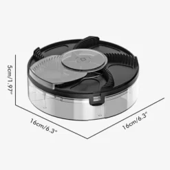 Elektrisk automatisk roterande flugfälla Uppladdningsbar Kraftfull hushållsflugfälla för familjer inomhusbruk