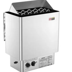 Elektrisk Bastuvärmare 8KW, Inbyggd kontroll, Rostfritt stål, lämplig för 8-12 m³HomeSpa