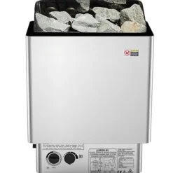 Elektrisk Bastuvärmare 8KW, Inbyggd kontroll, Rostfritt stål, lämplig för 8-12 m³HomeSpa