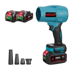 Elektrisk Blåsare, 300000RPM Motor, 350M/S Luftflöde,2 Batteriuppsättning