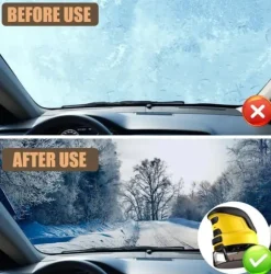 Elektrisk Isskrapa, Snöborste för Bil, Skonsam för Lack, Vintertillbehör för Bilen, Snöröjning och Avisning, Uppladdningsbar, Perfekt för Vindruta