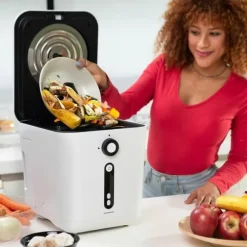 Elektrisk kökskompostbehållare InnovaGoods | Komposthink 3L | Varmkompost | Elektrisk kompostkvarn 550W | Matavfall kompostering