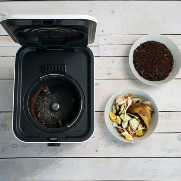 Elektrisk kökskompostbehållare InnovaGoods | Komposthink 3L | Varmkompost | Elektrisk kompostkvarn 550W | Matavfall kompostering