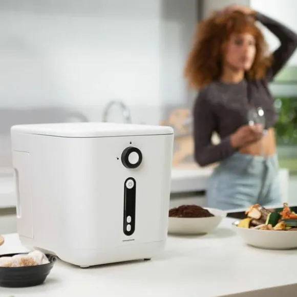 Elektrisk kökskompostbehållare InnovaGoods | Komposthink 3L | Varmkompost | Elektrisk kompostkvarn 550W | Matavfall kompostering