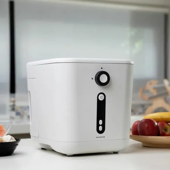 Elektrisk kökskompostbehållare InnovaGoods | Komposthink 3L | Varmkompost | Elektrisk kompostkvarn 550W | Matavfall kompostering