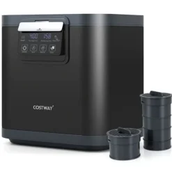 Elektrisk kompostbehållare, 33,5x26x34 cm, Svart