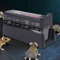 Elektrisk Musfälla, 7000V Hög Spänning, Mångsidiga Strömalternativ, Lätt att Rengöra