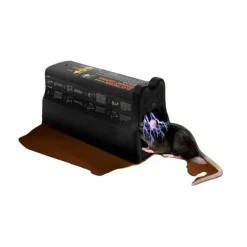 Elektrisk Råttfälla, 7000V Hög Spänning, Kontaktlös Kadaveravfallshantering, Hållbar Plastkonstruktion, Inomhusbruk, Dubbel Strömläge