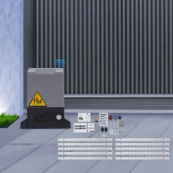 Elektrisk skjutgrindsöppnare - MD370/MD550/MD750 - 220V - 370–750 W - 6 m skena - upp till 800–1600 kg - Ljusgul