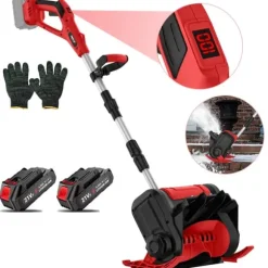 Elektrisk Snöplog, Sladdlös Drift, Ergonomisk Design,EU, Elektrisk, 2 Batteri