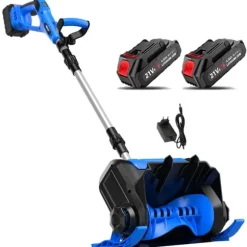 Elektrisk Snöslunga, Borstlös Motor, Sladdlös Design,Elektrisk, EU, 2 Batteri