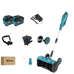 Elektrisk Snöslunga, Borstlös Motor, Sladdlös Drift,Elektrisk, 2 Batteri