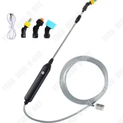 Elektrisk spruta - TD - Teleskopisk slang 5m - 2400mAh - Munstycke i koppar - Ergonomisk