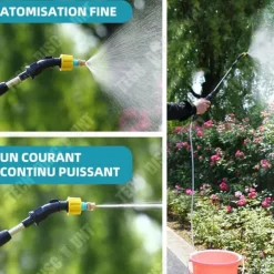 Elektrisk spruta - TD - Teleskopisk slang 5m - 2400mAh - Munstycke i koppar - Ergonomisk