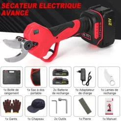 Elektriska Beskärningssaxar, Kraftfull 900W Motor, 40mm Klippdiameter,40 mm