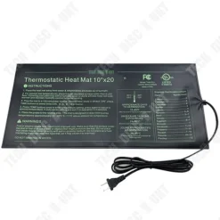 Elektronisk värmematta - TECH DISCOUNT - 2 stycken - 25x52cm - Svart - Multifunktionell