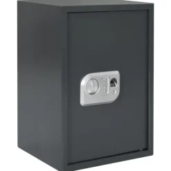 elektroniskt digitalt värdeskåp med fingeravtryckslås 31x35x50 cm stål