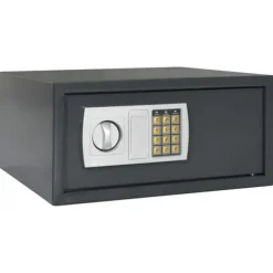 Elektroniskt Digitalt Värdeskåp Dim Grå 42x37x20 cm Stål