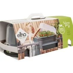 ELHO - Gb Balkongset De Cult 55 - Living Black - L 55 x B 28,5 x H 25 cm - Balkong - 100% återvunnen