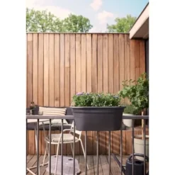 ELHO - Gb Balkongset De Cult 55 - Living Black - L 55 x B 28,5 x H 25 cm - Balkong - 100% återvunnen