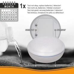 ELRO Ansluter FW3801R trådlös anslutningsbar vattendetektor