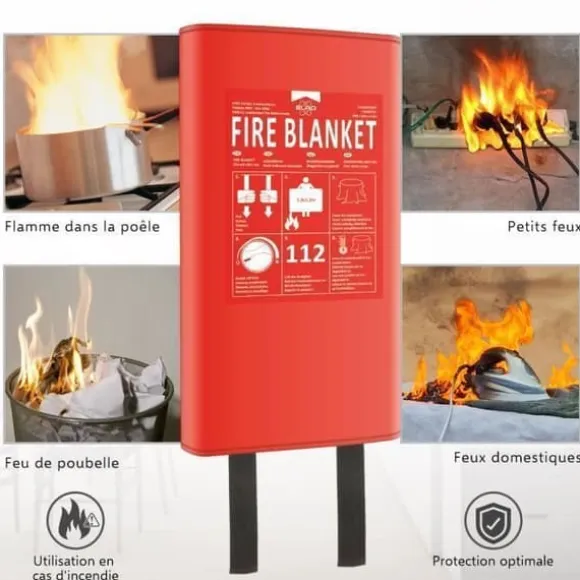 ELRO FB1800 Brandfilt - Stel - 1,8M x 1,2M