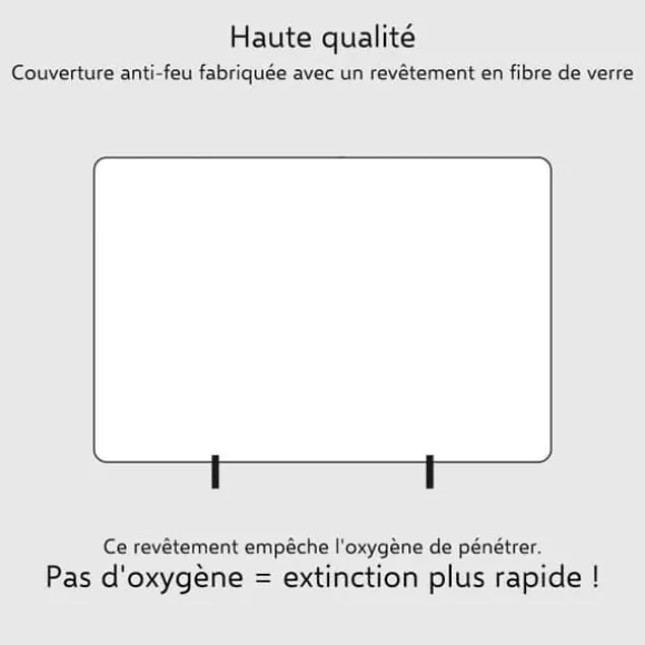 ELRO FB1800 Brandfilt - Stel - 1,8M x 1,2M