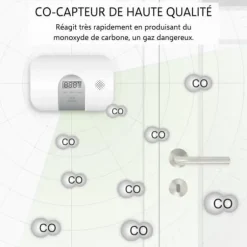 ELRO FC2802 kolmonoxiddetektor - 10 års sensor - EN50291-kompatibel