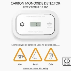 ELRO FC5003 kolmonoxiddetektor - 10 års sensor - med display