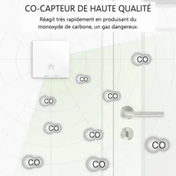 ELRO FC4610 Ultra Slim kolmonoxiddetektor med 10 års batteri