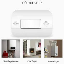 ELRO FF1840 Brandskyddssats - 2x rökdetektorer med magnetfäste - 5 batterier - & kolmonoxiddetektor