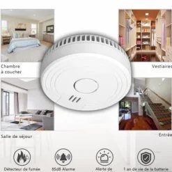 ELRO FS1801 Rökdetektor - Uppfyller europeisk standard EN14604 - 10 stycken