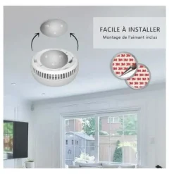 ELRO FS1805 rökdetektor med 5 års batteri och magnet - EN14604 kompatibel - 2 st