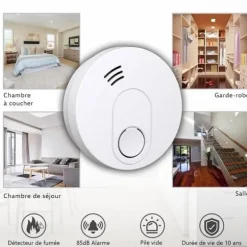 ELRO FS1510 rökdetektor med magnet - 10 års batteri - Europeisk standard EN14604 - 2 st