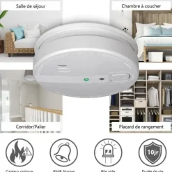 ELRO FS1105P rökdetektor - 230V - 5 års reservbatteri - EN14604 standard