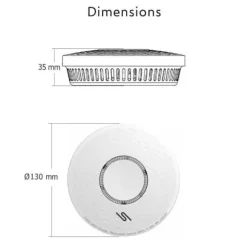 ELRO FV4310 rök- och kolmonoxiddetektor med 10 års inbyggt batteri