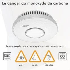 ELRO FV4310 rök- och kolmonoxiddetektor med 10 års inbyggt batteri