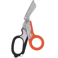 Emergency Response Rostfritt stål Multifunktionell hopfällbar saxtång - Svart Orange