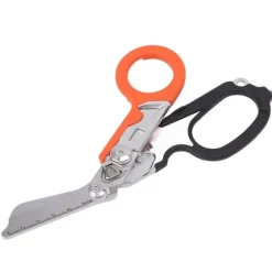 Emergency Response Rostfritt stål Multifunktionell hopfällbar saxtång - Svart Orange