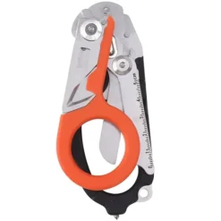 Emergency Response Rostfritt stål Multifunktionell hopfällbar saxtång - Svart Orange