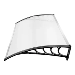 Entrétak - Dörrtak Markis - PVC - Regnskydd för Husdörr - Utomhus - Genomskinlig Klar