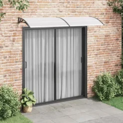 Entrétak svart och transparent 240x75 cm PC